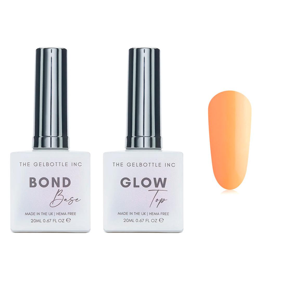 The GelBottle Inc - Gel Combo - Bond Base, Glow Top & Hema-Free Paint - Peach Daiquiri - Gel Polish at Beyond Polish