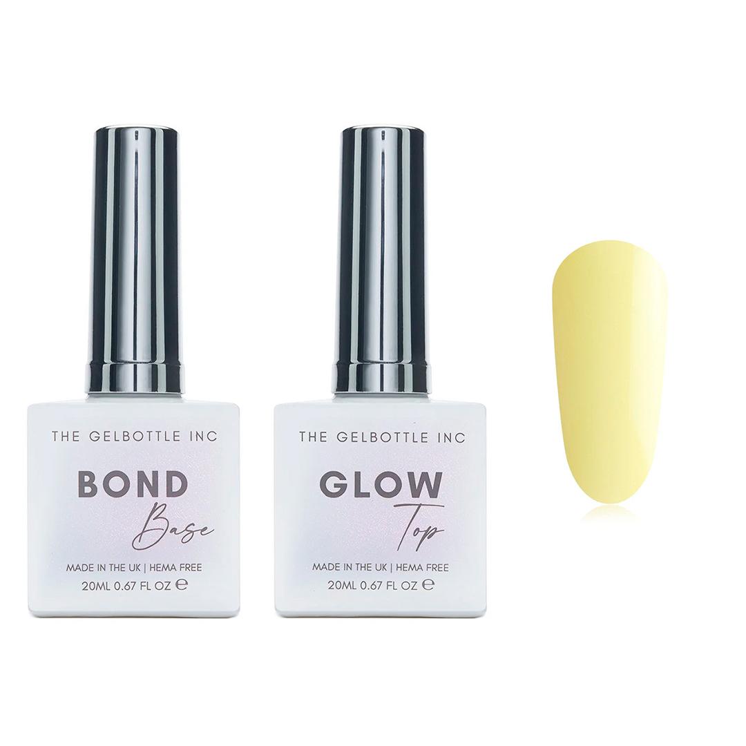 The GelBottle Inc - Gel Combo - Bond Base, Glow Top & Hema-Free Paint - Queen Bee - Gel Polish at Beyond Polish