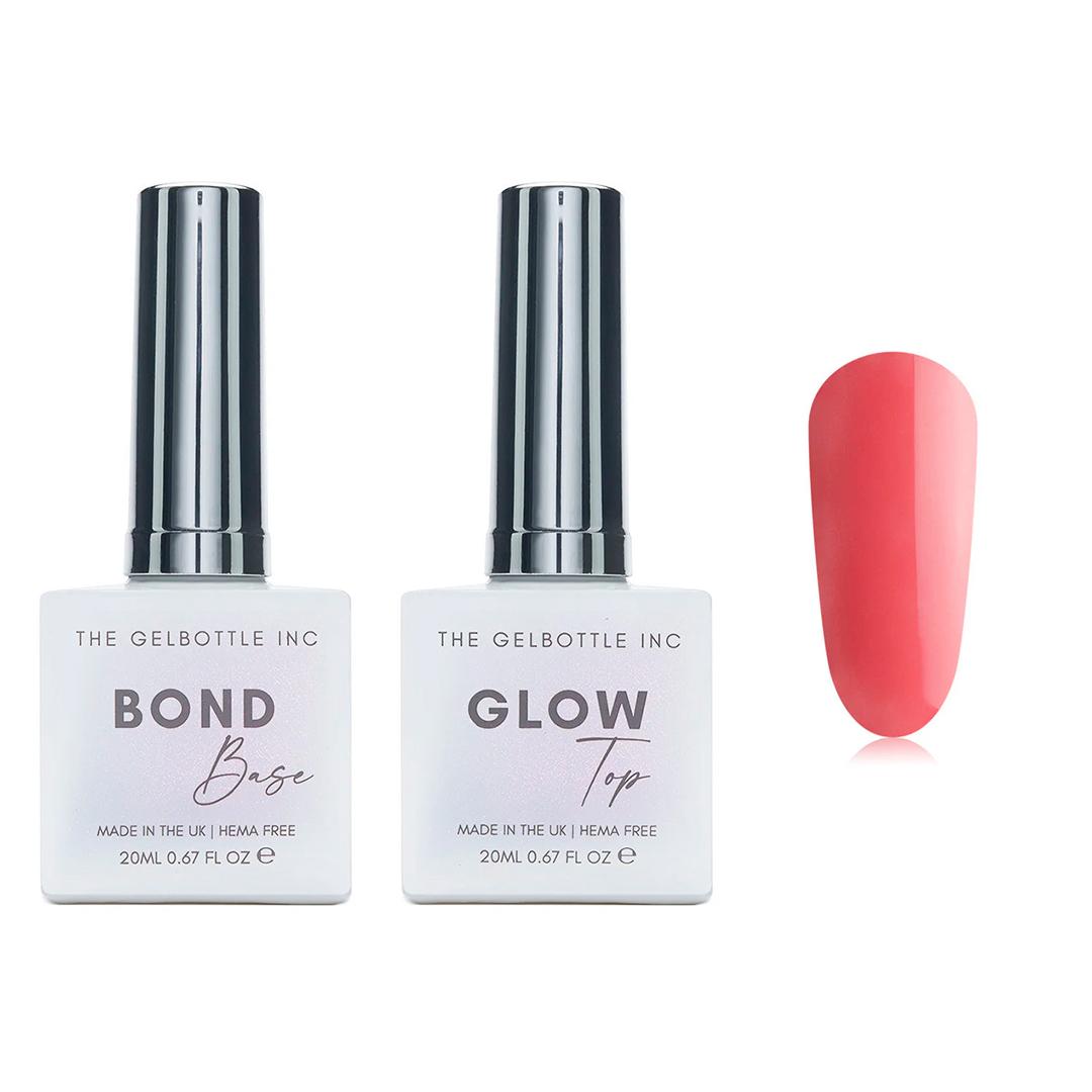 The GelBottle Inc - Gel Combo - Bond Base, Glow Top & Hema-Free Paint - Rainbow - Gel Polish at Beyond Polish