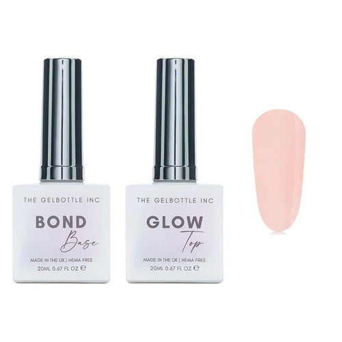 The GelBottle Inc - Gel Combo - Bond Base, Glow Top & Hema-Free Paint - Silk