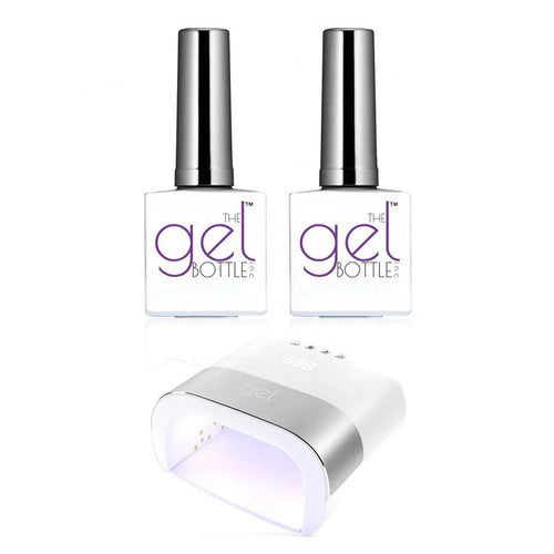 The GelBottle Inc - Gel Starter Kit - Rubber Top & Base, & Lamp