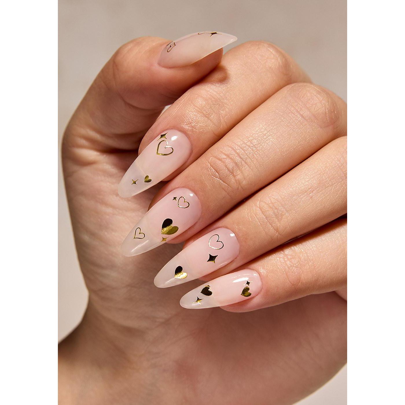 The GelBottle Inc - Gold - Heart Outlines Stickers - Nail Art at Beyond Polish