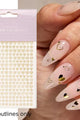 The GelBottle Inc - Gold - Heart Outlines Stickers - Nail Art at Beyond Polish