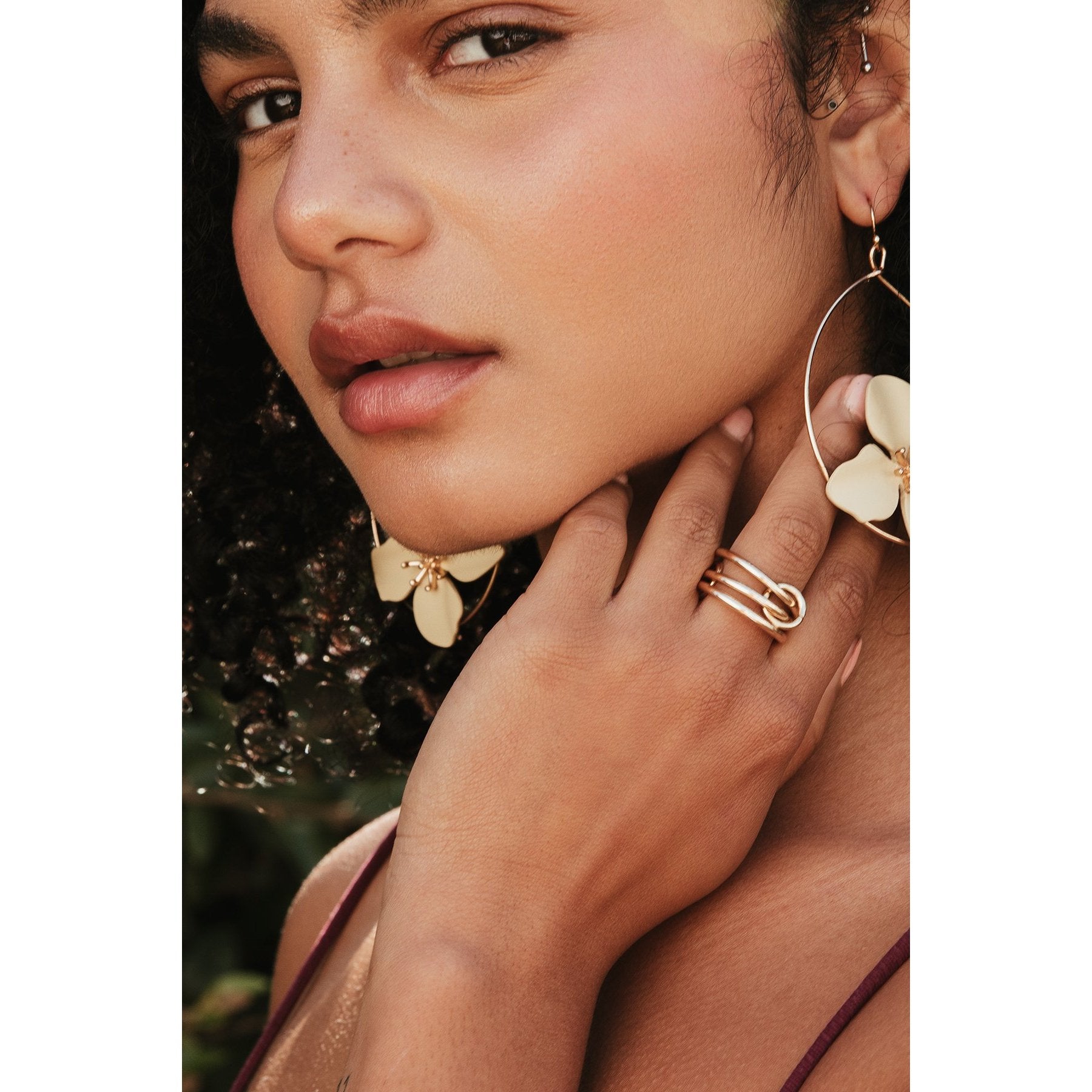 Triple Linked Rings - Gold Rings - ETRI-1016 - Beyond Polish