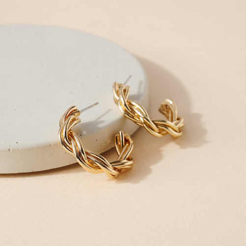 Twisted Hoop Earrings