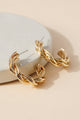 Twisted Hoop Earrings - Earrings at Beyond Polish