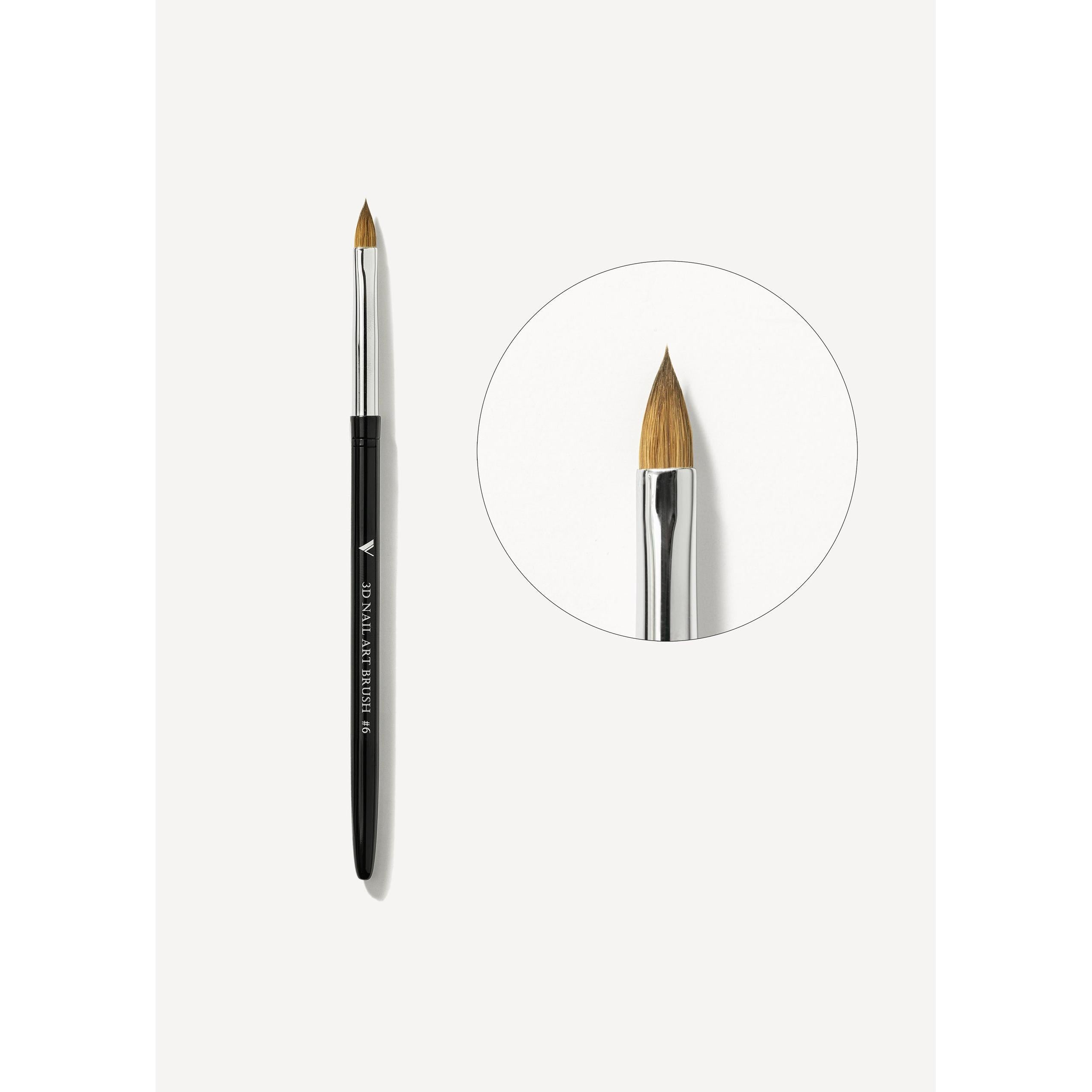 V Beauty Pure - 3D Nail Art Brush #6 - Manicure & Pedicure Tools at Beyond Polish