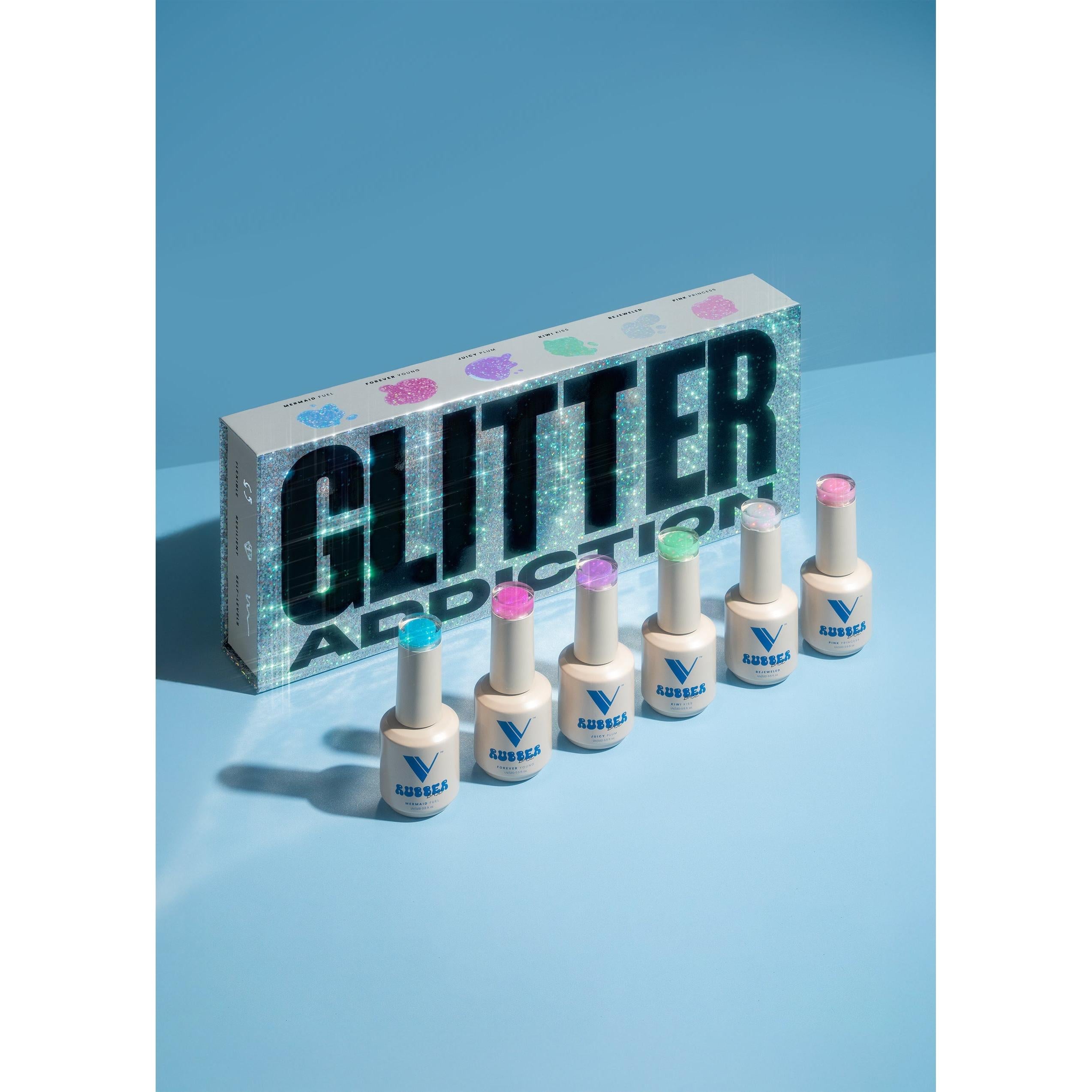 V Beauty Pure - Rubber Base - Glitter Addiction Collection - Gel Polish at Beyond Polish