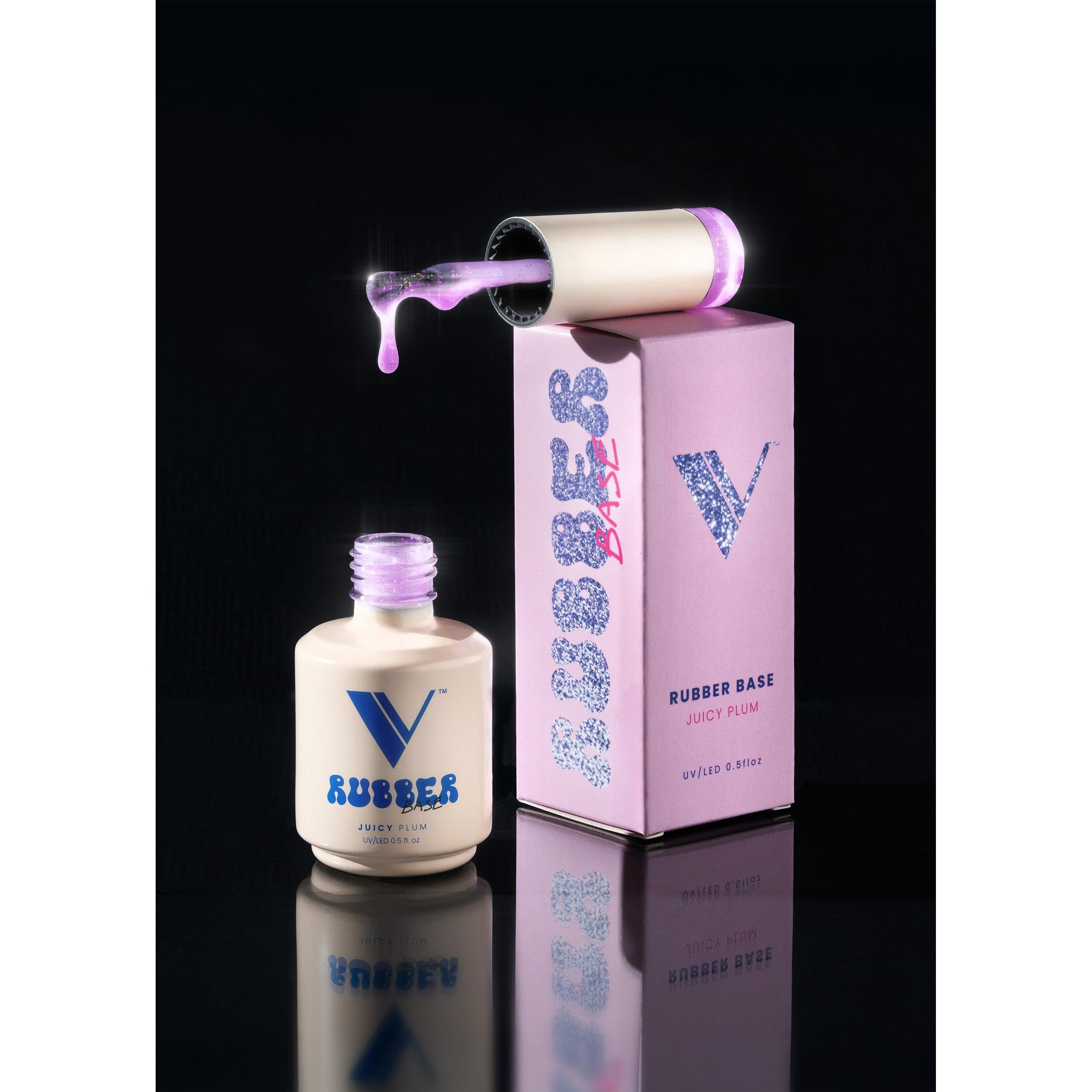 V Beauty Pure - Rubber Base - Juicy Plum - Gel Polish at Beyond Polish