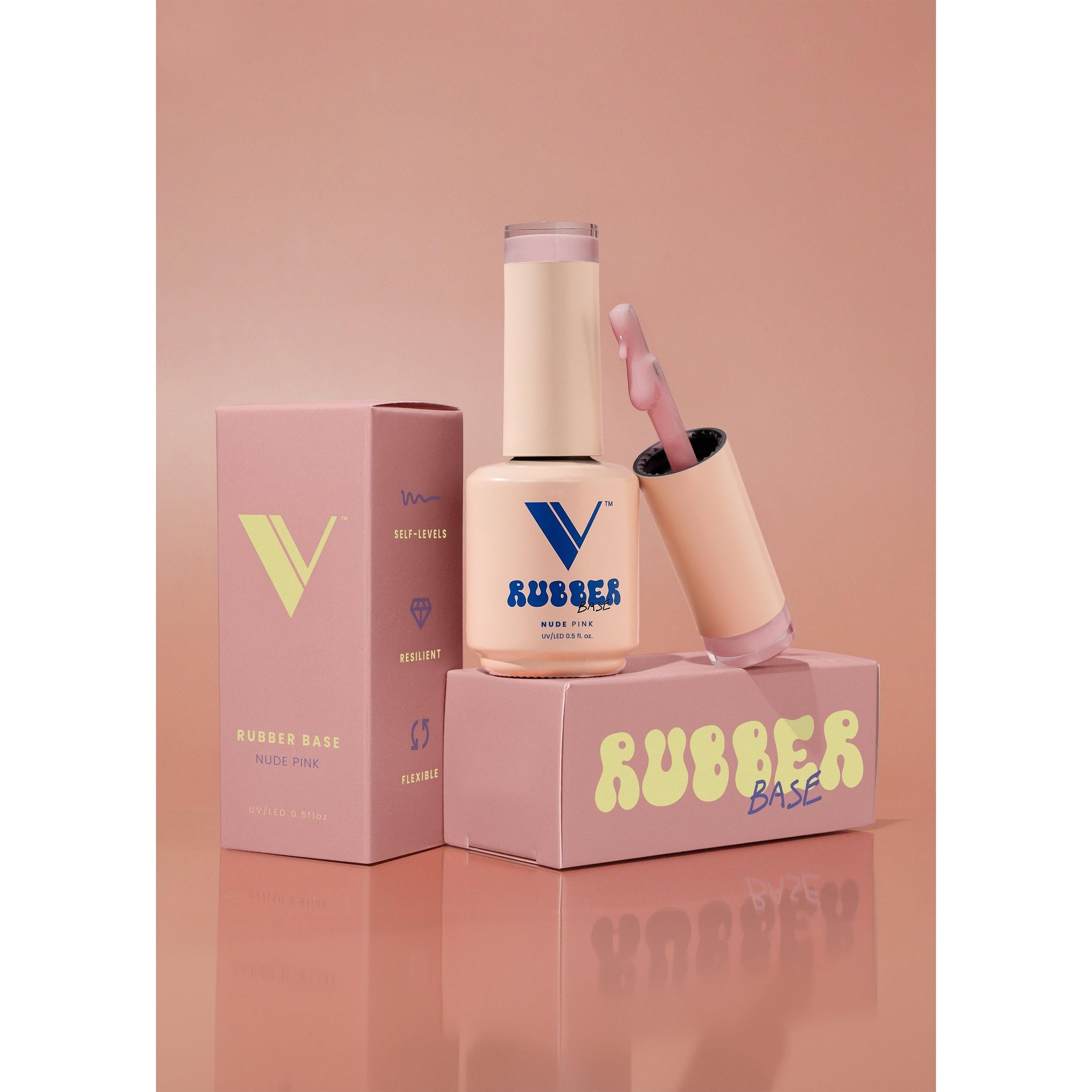 V Beauty Pure - Rubber Base - Nude Pink - Gel Polish at Beyond Polish