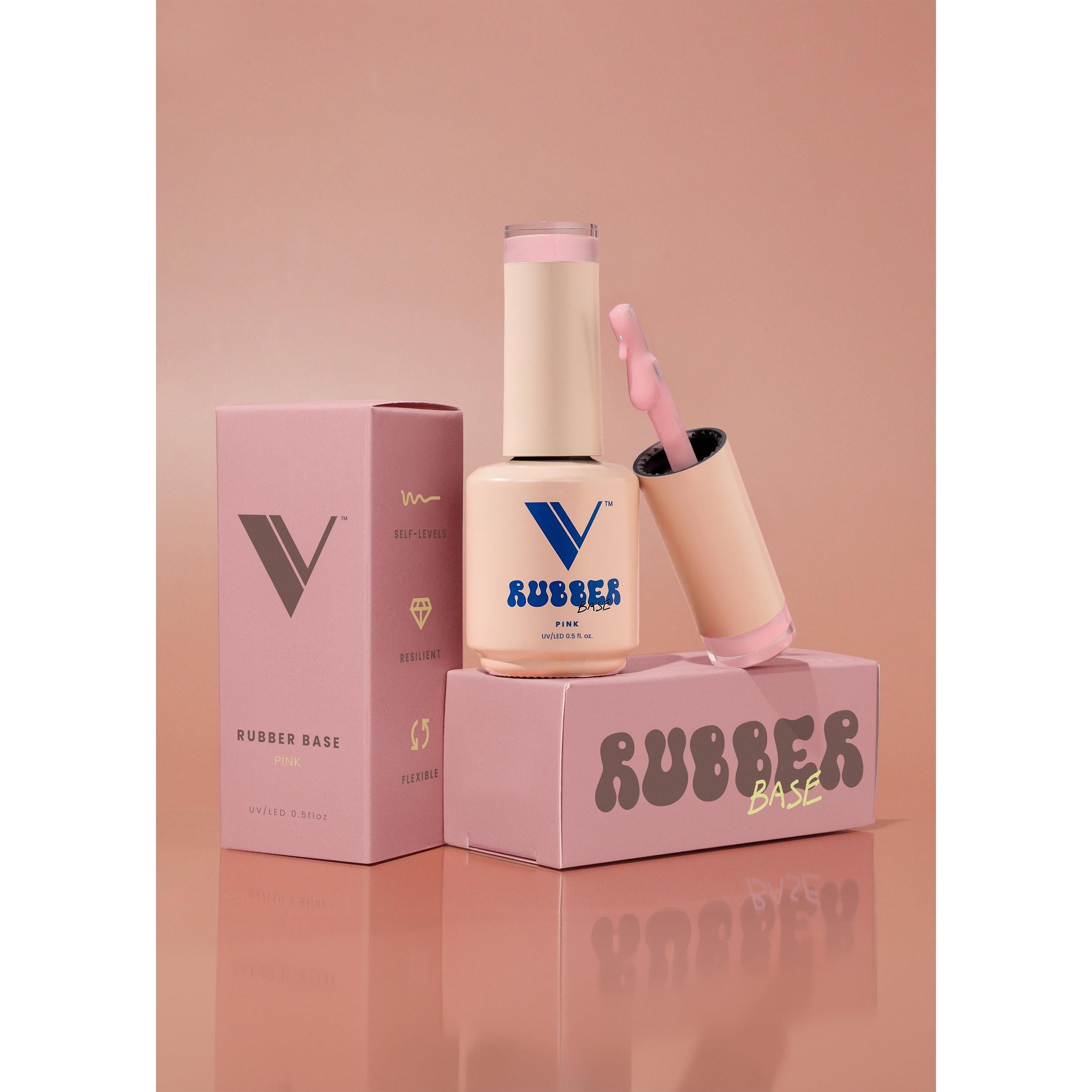V Beauty Pure - Rubber Base - Pink - Gel Polish at Beyond Polish