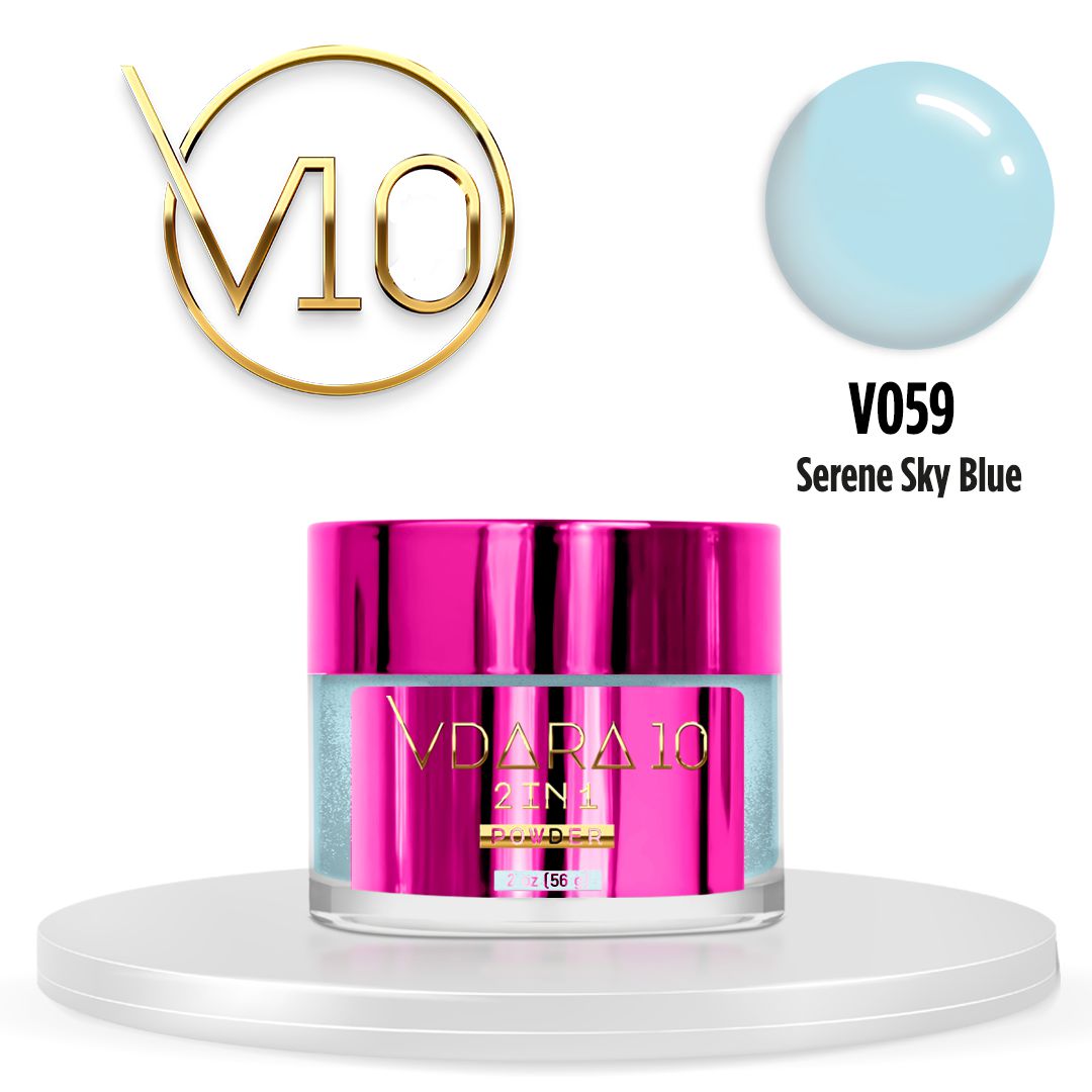 Vdara10 - Dip Powder - Serene Sky Blue 2oz - Dipping Powder at Beyond Polish