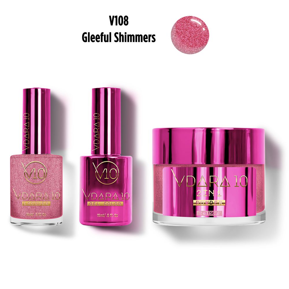 Vdara10 - Duo & Dip Combo - Gleeful Shimmers - Gel, Lacquer & Dip at Beyond Polish