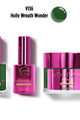 Vdara10 - Duo & Dip Combo - Holly Wreath Wonder - Gel, Lacquer & Dip at Beyond Polish