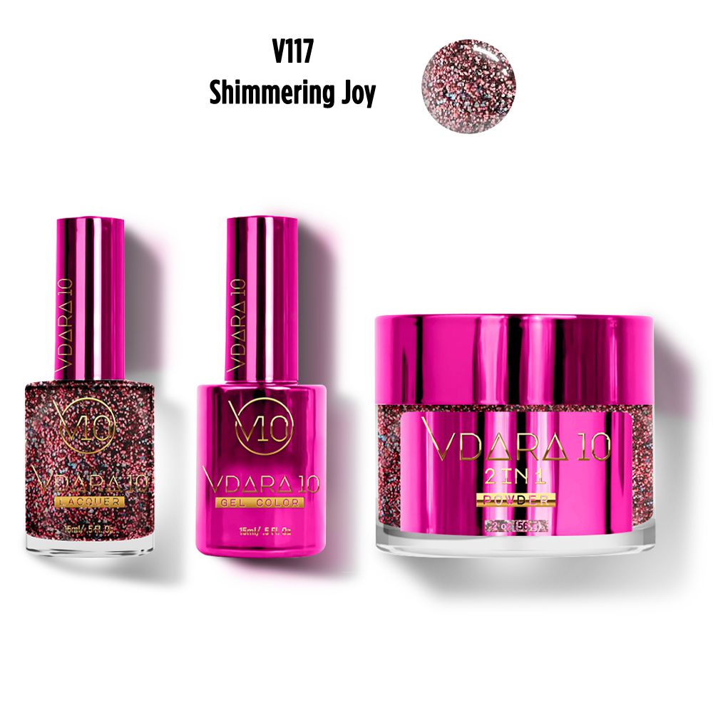 Vdara10 - Duo & Dip Combo - Shimmering Joy - Gel, Lacquer & Dip at Beyond Polish