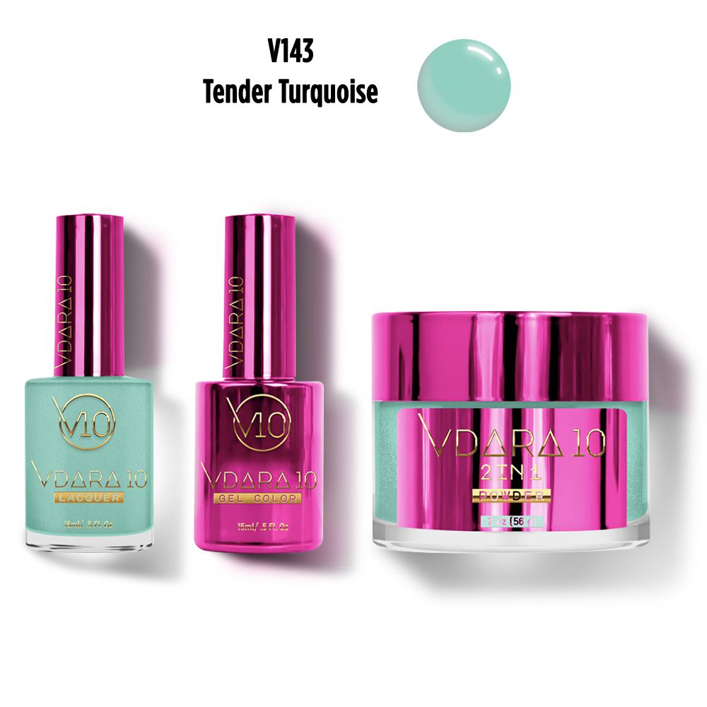 Vdara10 - Duo & Dip Combo - Tender Turquoise - Gel, Lacquer & Dip at Beyond Polish