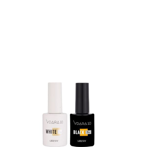 Vdara10 - Gel Combo - White and Black 0.5 oz (2pcs)