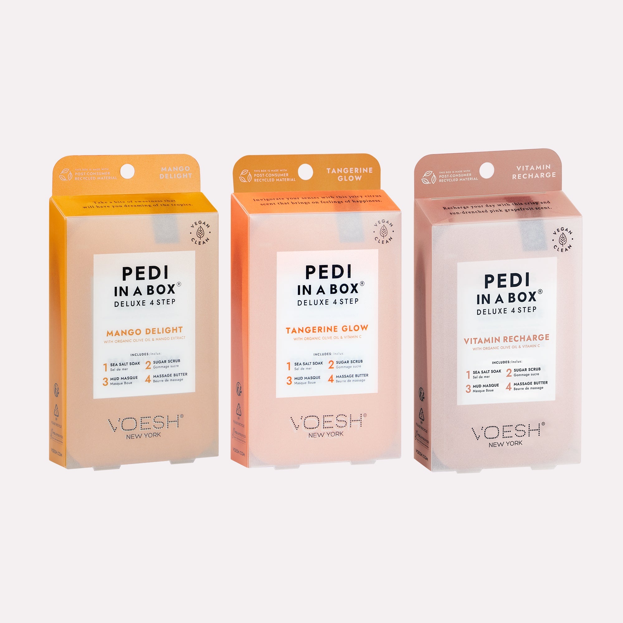 Voesh - Pedi in a Box Deluxe 4 Step - Fruity Trio - Body & Skin at Beyond Polish