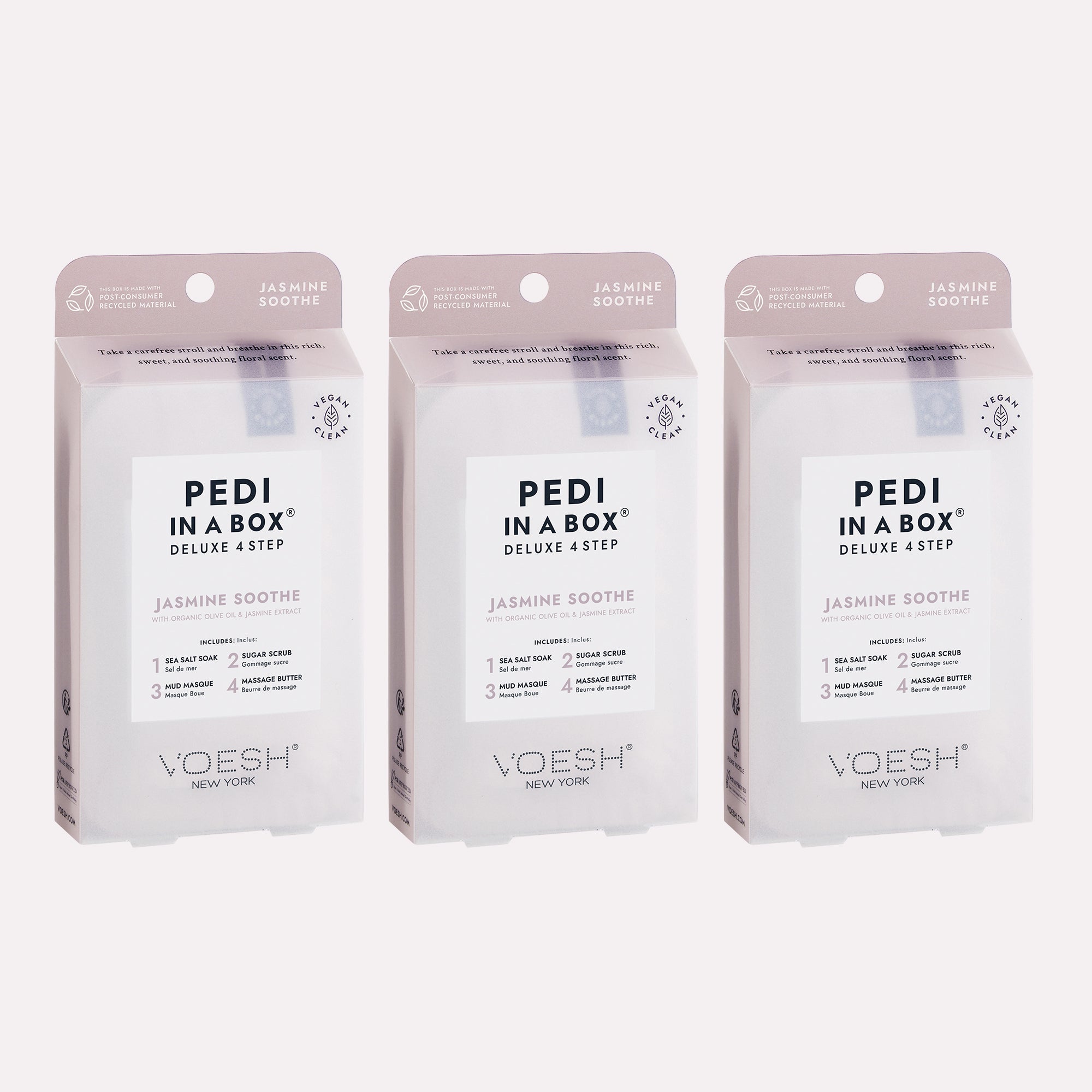 Voesh - Pedi in a Box Deluxe 4 Step - Jasmine Soothe Trio - Body & Skin at Beyond Polish