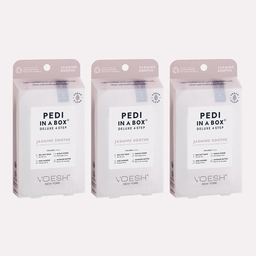Voesh - Pedi in a Box Deluxe 4 Step - Jasmine Soothe Trio