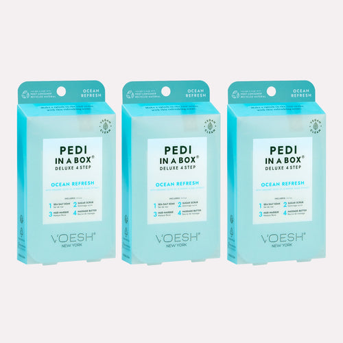 Voesh - Pedi in a Box Deluxe 4 Step - Ocean Refresh Trio