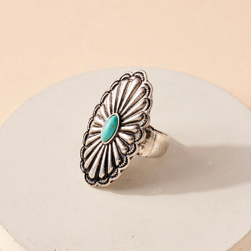 Western Design Stone Ring
