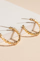 Zigzag 18K Gold Hoop Earrings - Earrings at Beyond Polish