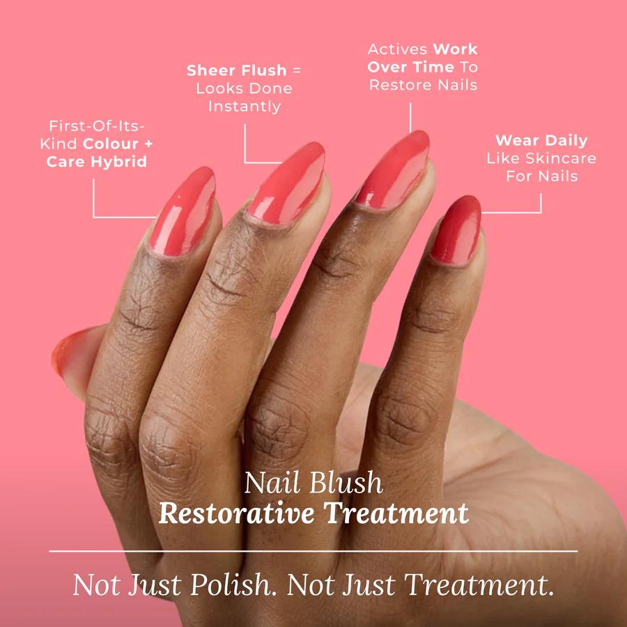 butter LONDON - Nail Blush Restorative Treatment - Cheeky Berry - Nail Treatment at Beyond Polish