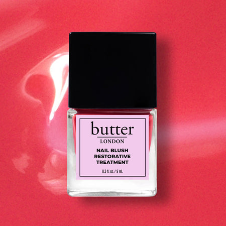 butter LONDON - Nail Blush Restorative Treatment - Cheeky Berry - Nail Treatment at Beyond Polish