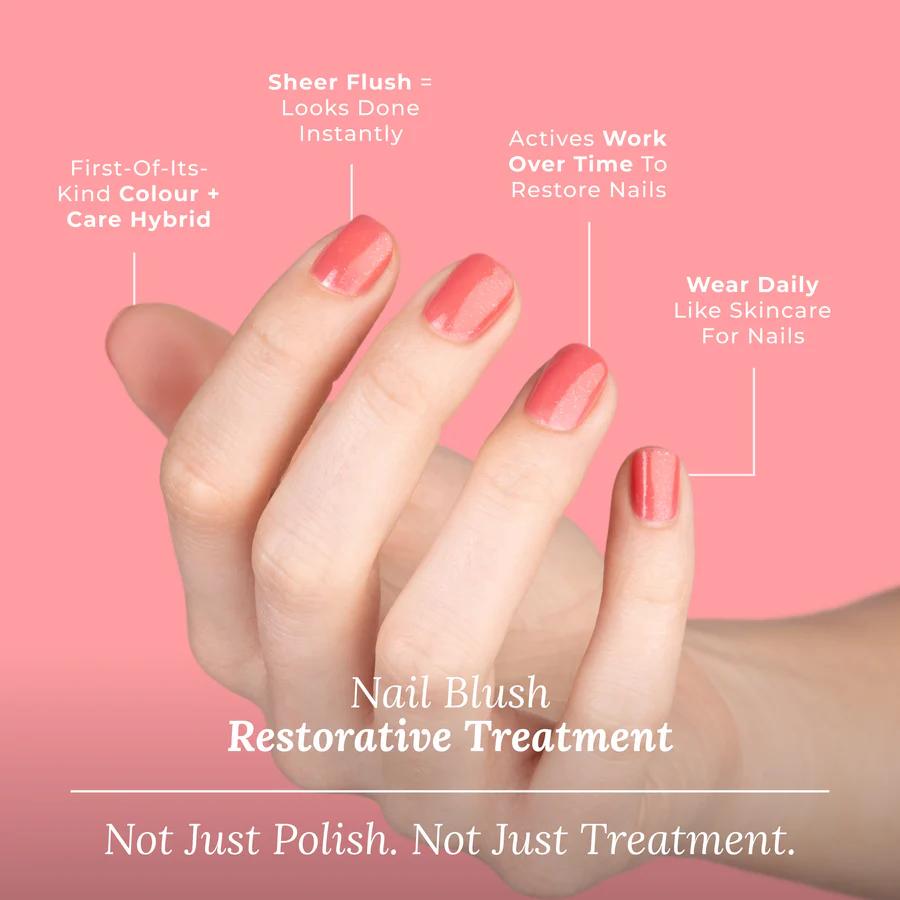 butter LONDON - Nail Blush Restorative Treatment - Dewy Rose - Nail Treatment at Beyond Polish