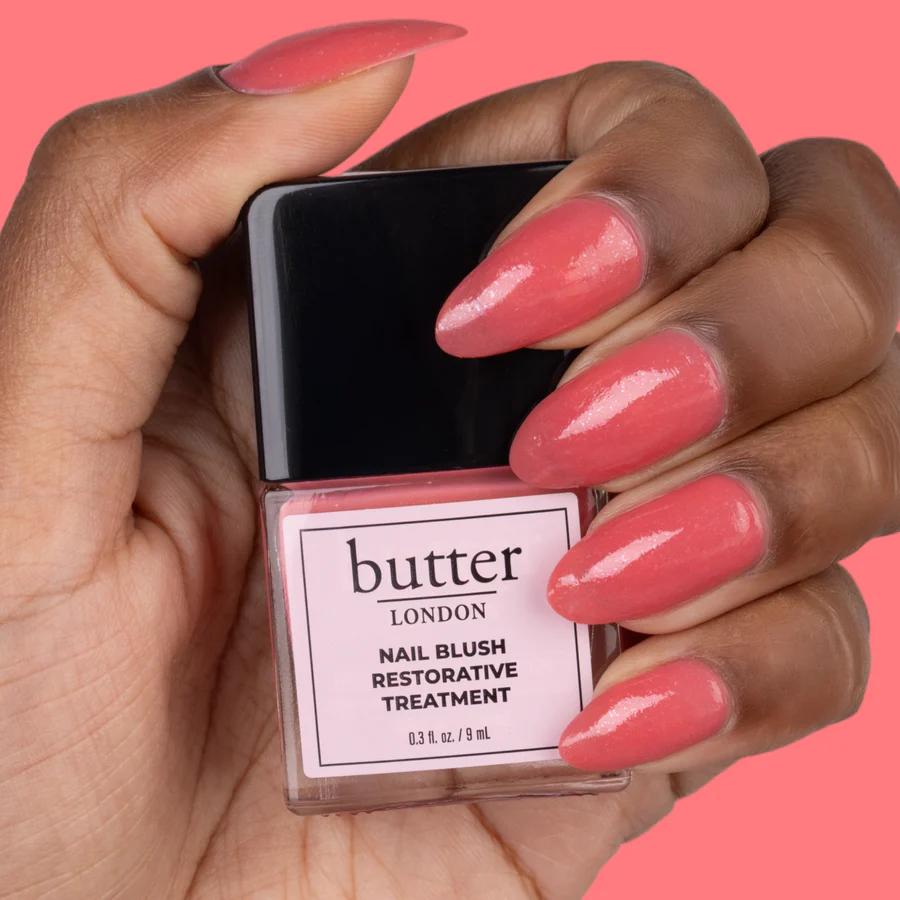 butter LONDON - Nail Blush Restorative Treatment - Dewy Rose - Nail Treatment at Beyond Polish