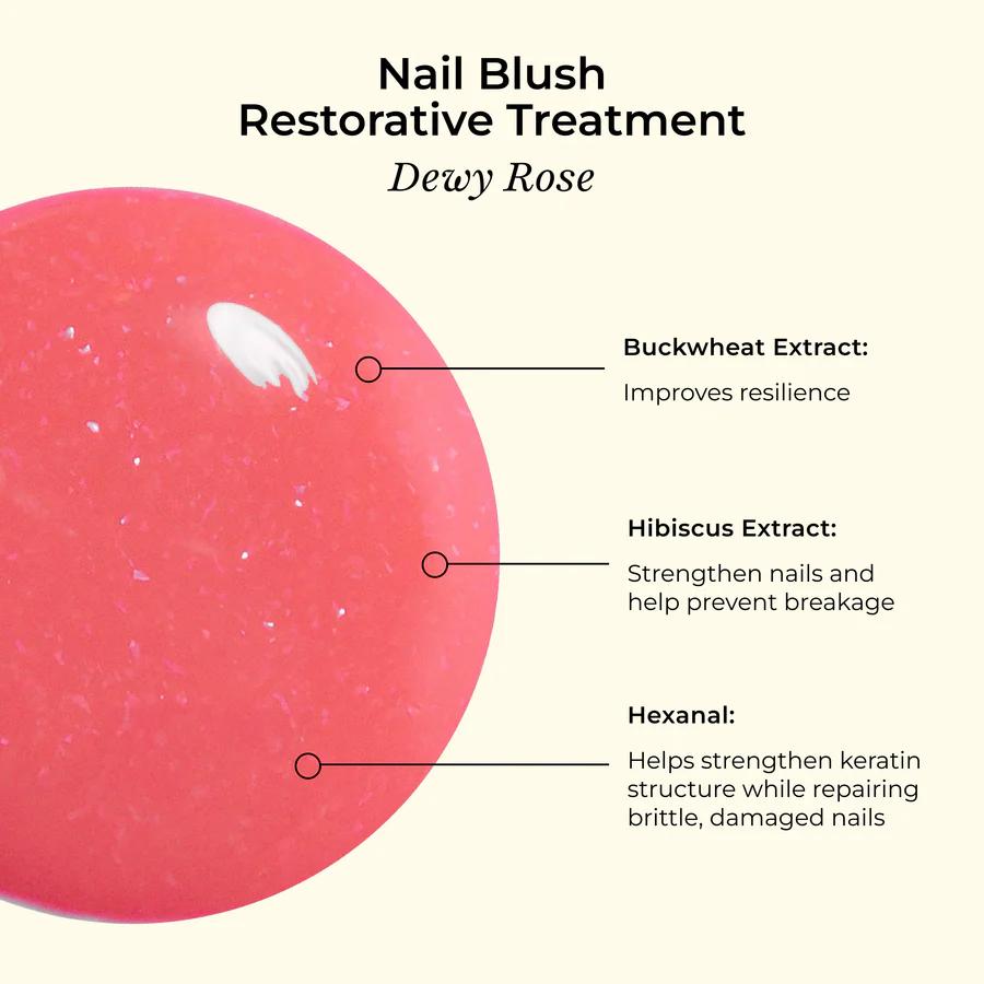 butter LONDON - Nail Blush Restorative Treatment - Dewy Rose - Nail Treatment at Beyond Polish