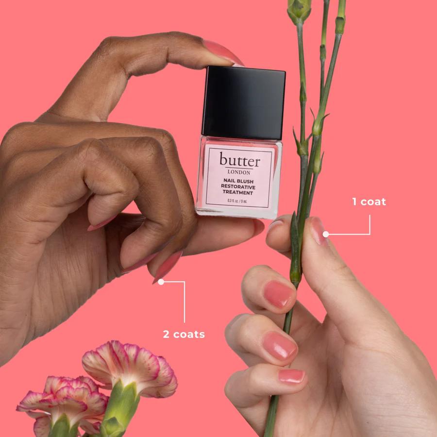 butter LONDON - Nail Blush Restorative Treatment - Dewy Rose - Nail Treatment at Beyond Polish