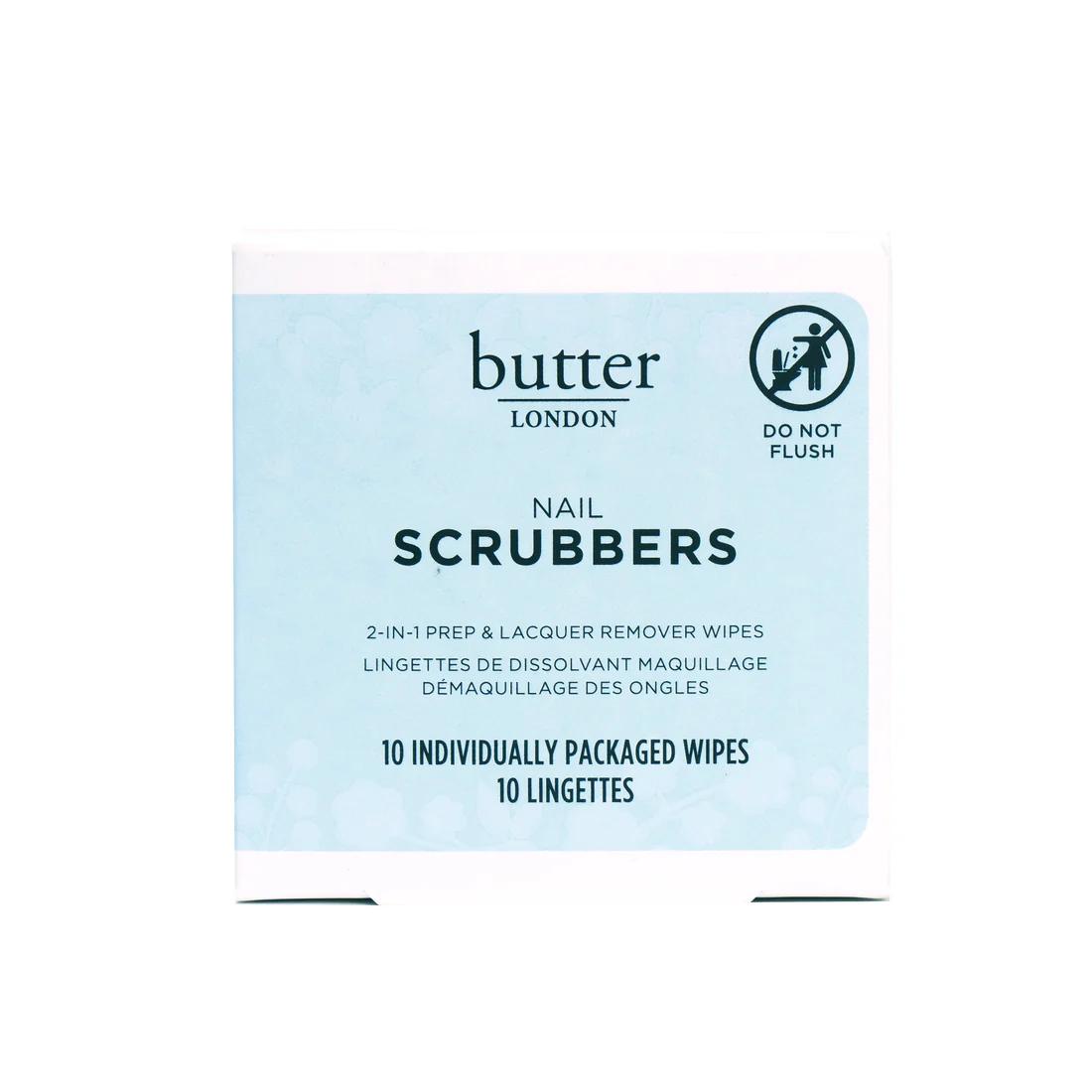 butter LONDON - Nail Scrubbers 2-in-1 Wipes - Manicure & Pedicure Tools at Beyond Polish