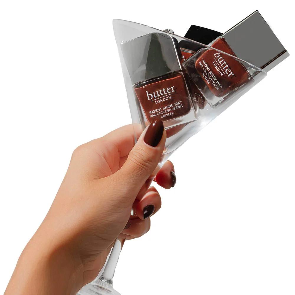 butter LONDON - Patent Shine - Boozy Chocolate Mini - 10X Nail Lacquer - Nail Lacquer at Beyond Polish