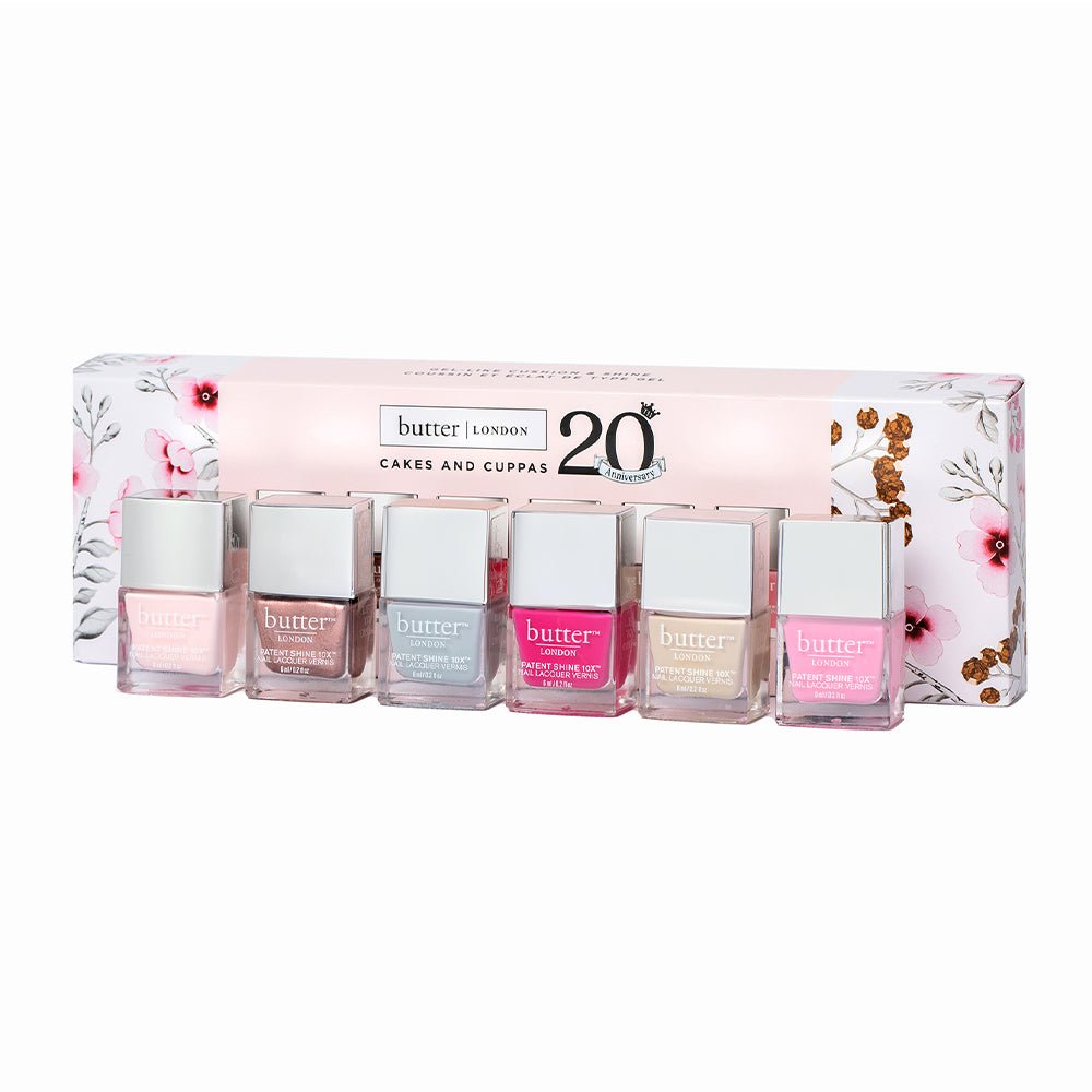 butter LONDON - Patent Shine - Cakes & Cuppas 6-Piece - 10X Nail Lacquer - Nail Lacquer at Beyond Polish