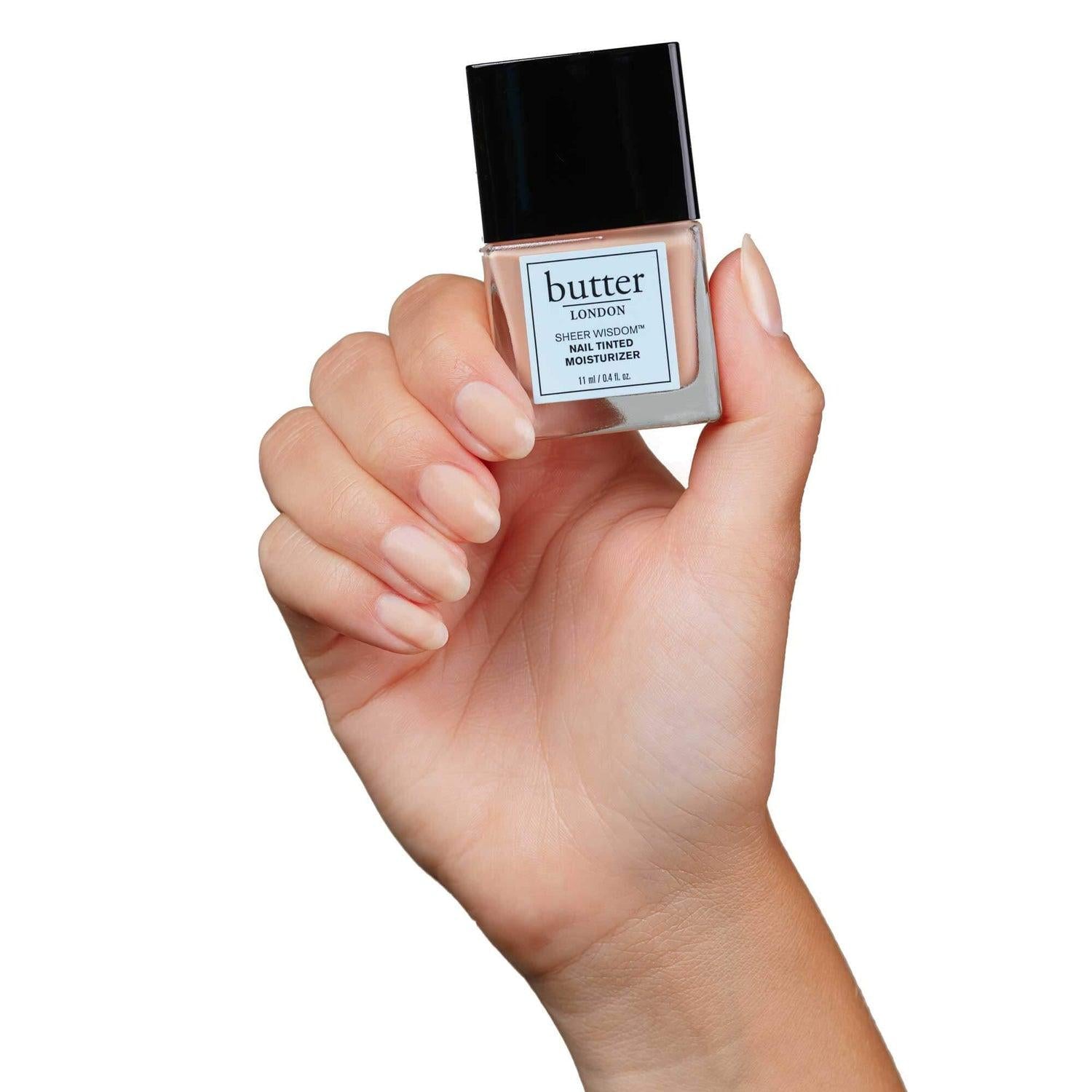 butter LONDON - Sheer Wisdom Nail Tinted Moisturizer - Fair, 0.4 Fl Oz - Nail Treatment at Beyond Polish