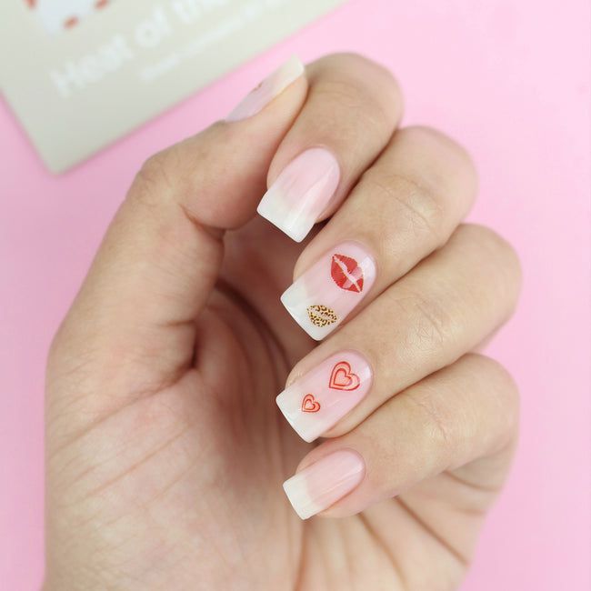 ella+mila - Nail Art Decal - Heat of the Moment - Lips and Heartbeat - Nail Art at Beyond Polish