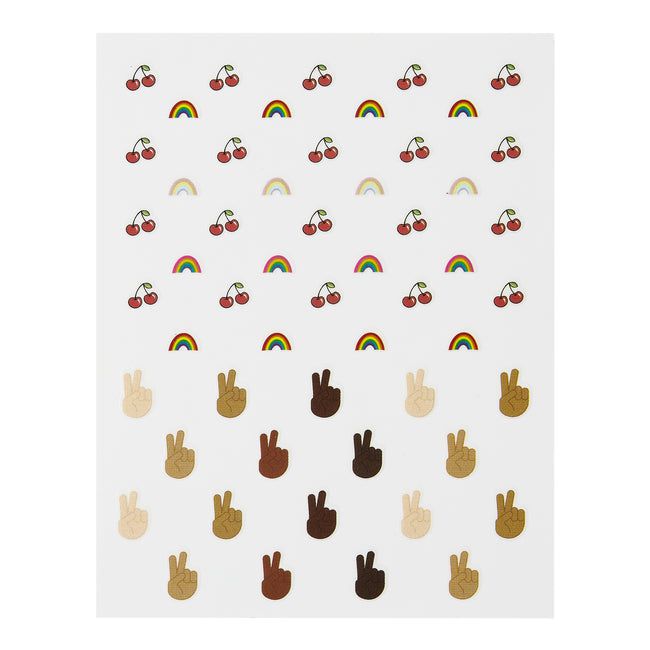ella+mila - Nail Art Decal - Serene Dreamin - Cherry + Rainbow + Peace - Nail Art at Beyond Polish