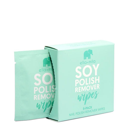 ella+mila - Soy Nail Polish Remover Wipes - Unscented - 5PK