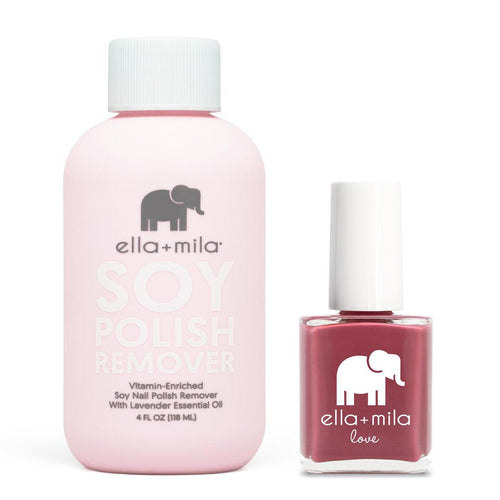ella+mila - Soy Polish Remover & Berry Much in Love - .45oz