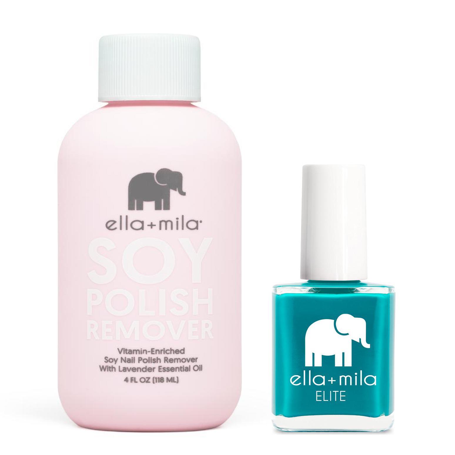 ella+mila - Soy Polish Remover & One Way Ticket - .45oz - Nail Lacquer at Beyond Polish