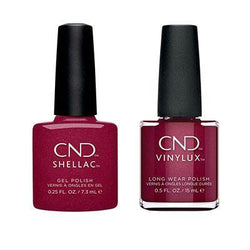 CND - Shellac & Vinylux Combo - Rebellious Ruby - Gel & Lacquer Polish at Beyond Polish