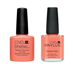 CND - Shellac & Vinylux Combo - Shells In The Sand - Gel & Lacquer Polish at Beyond Polish