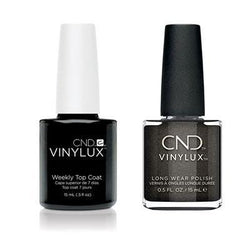 CND - Vinylux Topcoat & Powerful Hematite 0.5 oz - #334 - Nail Lacquer - Nail Polish at Beyond Polish