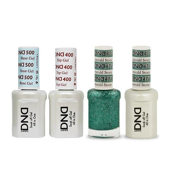 DND - Base, Top, Gel & Lacquer Combo - Emerald Stone - #471 - Gel & Lacquer Polish - Nail Polish at Beyond Polish