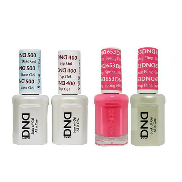 DND - Base, Top, Gel & Lacquer Combo - Spring Fling - #653 - Gel & Lacquer Polish - Nail Polish at Beyond Polish