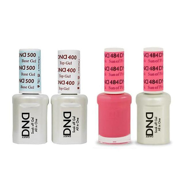 DND - Base, Top, Gel & Lacquer Combo - Sun of Pink - #484 - Gel & Lacquer Polish - Nail Polish at Beyond Polish