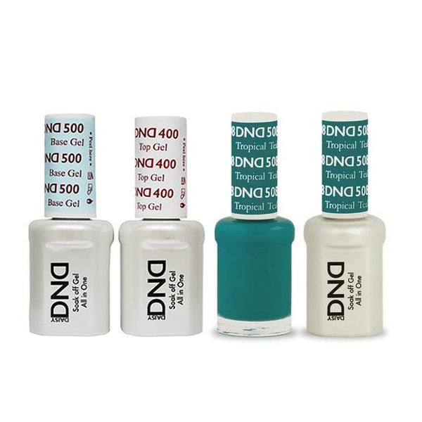 DND - Base, Top, Gel & Lacquer Combo - Tropical Teal - #508 - Gel & Lacquer Polish - Nail Polish at Beyond Polish