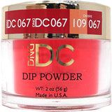 DND - DC Dip Powder - Fire Engine Red 2 oz - #067 - Gel & Lacquer Polish - Nail Polish at Beyond Polish